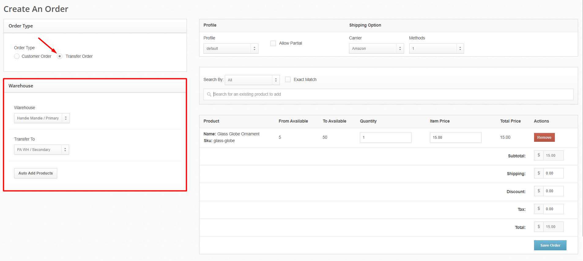 Image showing a Purchase Order and an Order with identical TO- prefixes.
