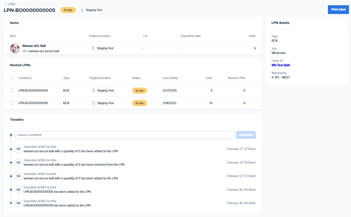 Image of the LPN Details page