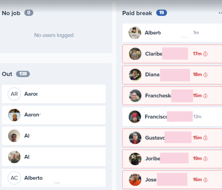 WorkforceHero alerts view