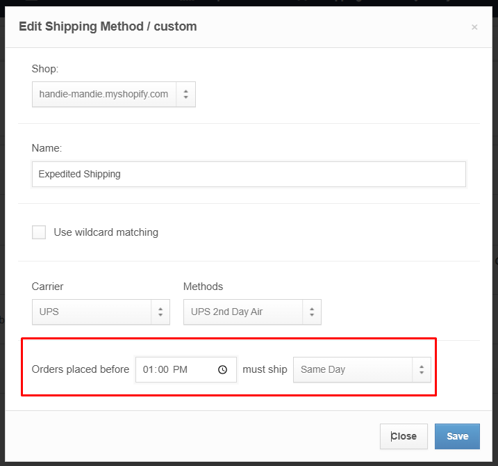 Shipping cut-off extended to 1:00 PM for expedited same-day shipping