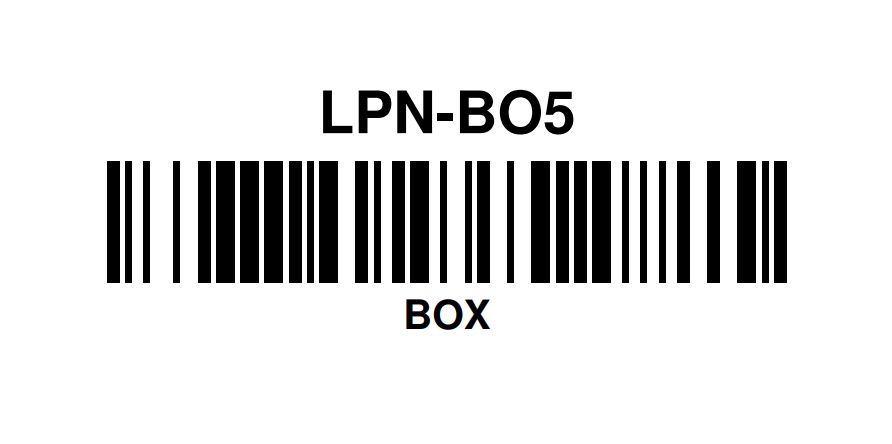 Simple LPN label example