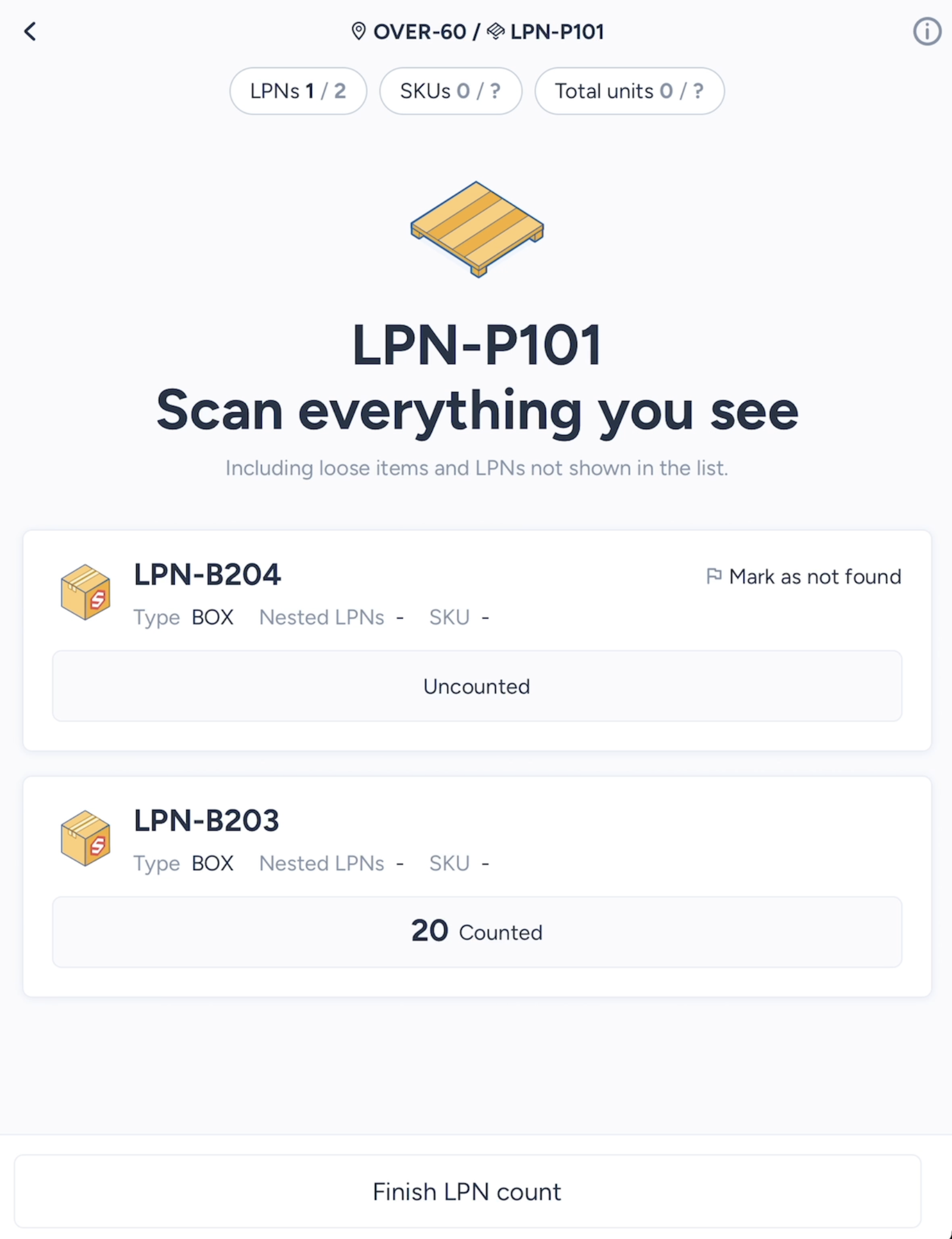 Counting a nested LPN, step 4