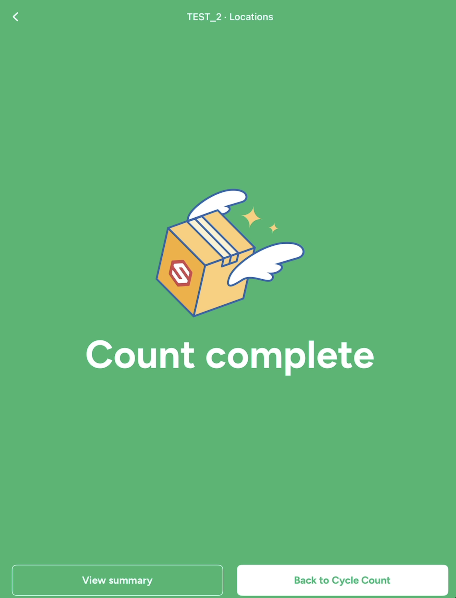 Finishing a location count, step 2